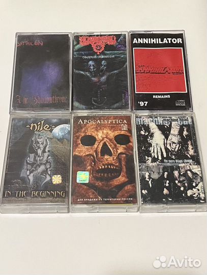 Аудиокассеты Metallica metal death thrash black