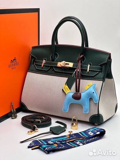 Сумка женская hermes натуральная кожа