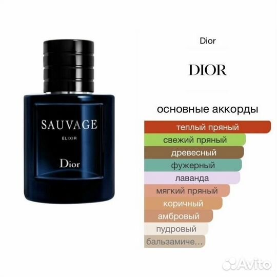 Dior Sauvage Elixir 60 ml парфюм духи Диор Саваж