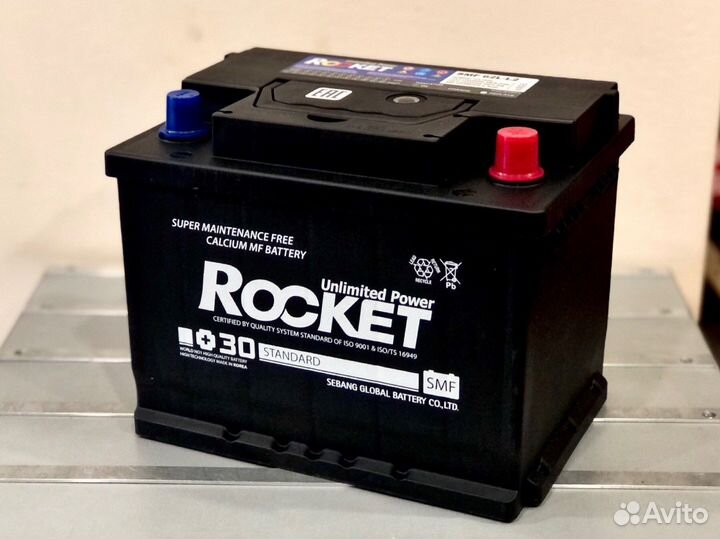 Аккумулятор Rocket SMF 62 обр. пол