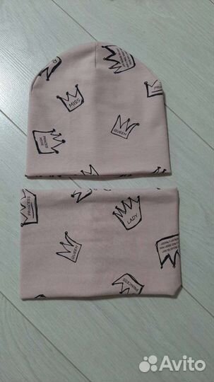 Комплект шапка и снуд