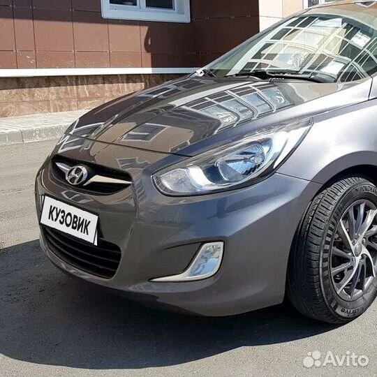 Бампер передний в цвет Hyundai Solaris 1