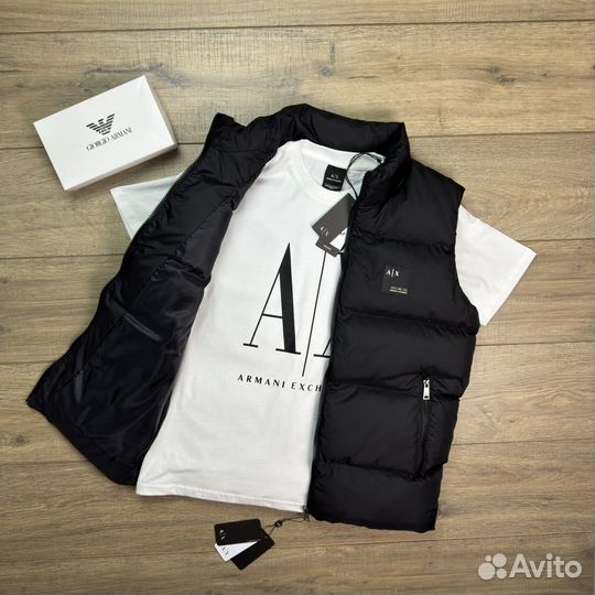Жилетка Armani + футболка