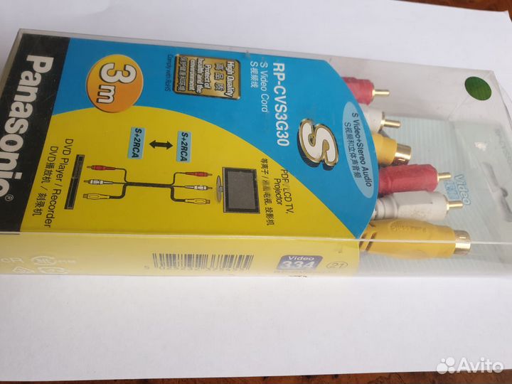 Аудио видео кабель Panasonic RP-CVS3G30