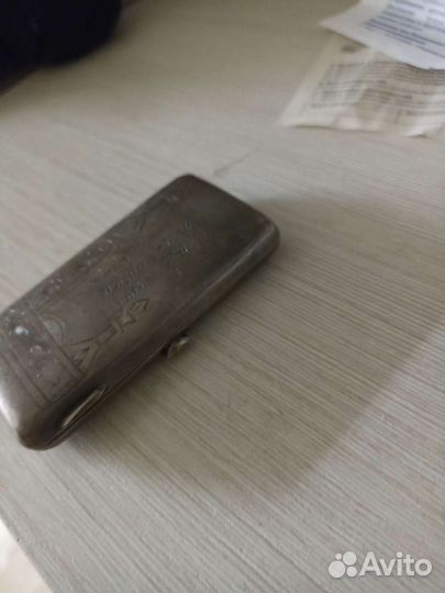 Портсигар серебро 84 (таблетница)