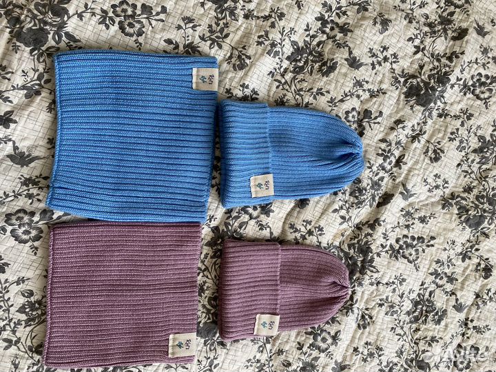 Шапка со снудом детская