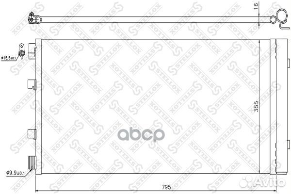 10-45737-SX радиатор кондиционера Opel Movano