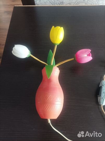 Ночник СССР тюльпан