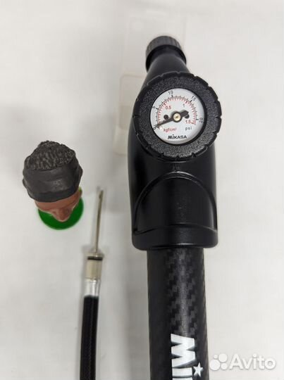 Ручной двусторонний насос для мяча с манометром