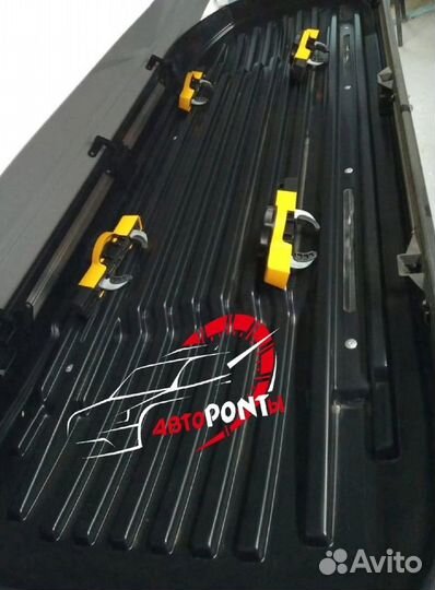 Автобокс на крышу Магнум 390 черный карбон