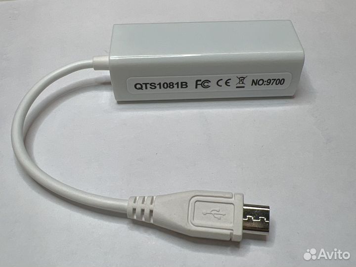 Переходник Для планшета Micro USB - LAN (RJ45)