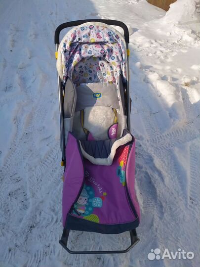 Детские санки коляска