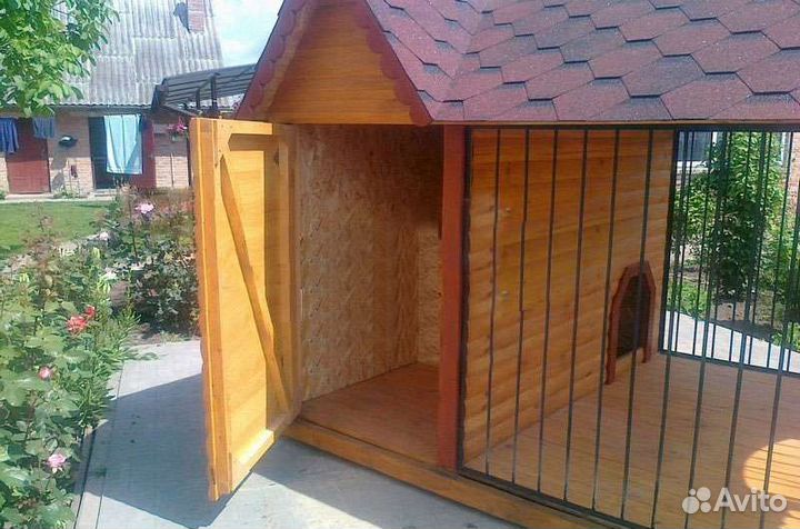 Будки для собак и будки с вольером