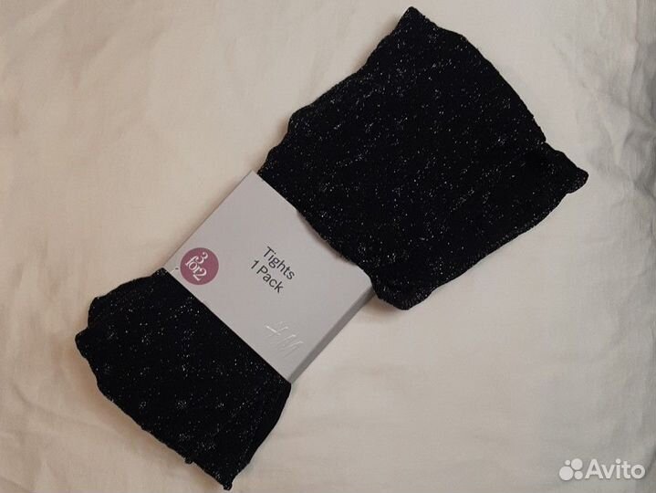 H&M фантазийные колготки новые XL с рисунком