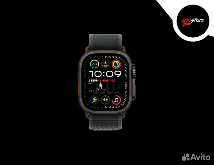 Apple Watch Ultra 2 2024 Black Trail Loop Black M