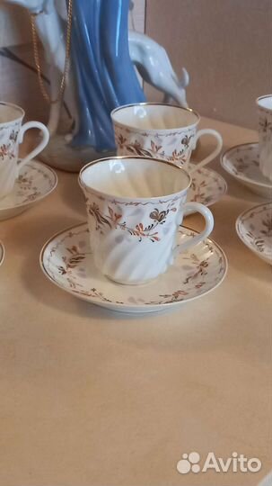 Сервиз кофейный костяной фарфор лфз