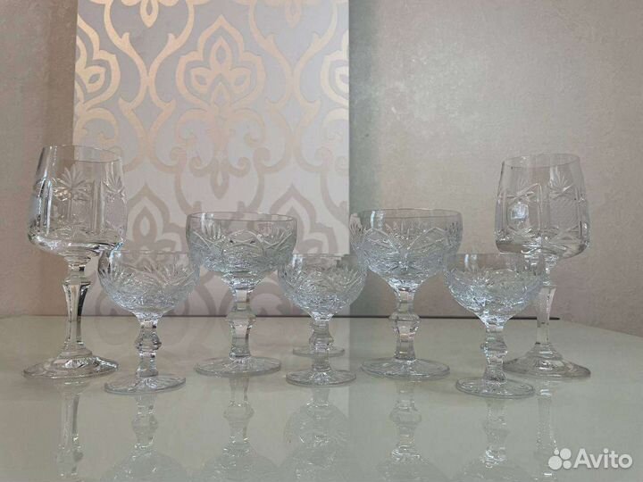 Фужеры. Креманки. Хрусталь. Богемия