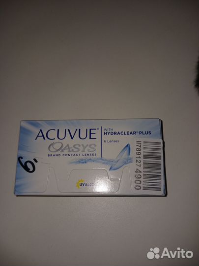 Линзы контактные acuvue oasys двухнедельные -2.50