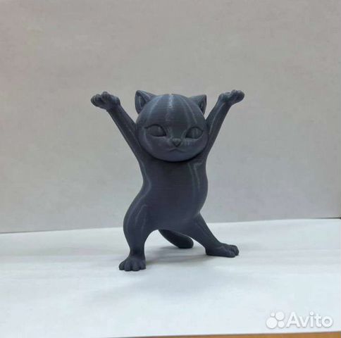 Статуэтка Кот на 3 д принтере