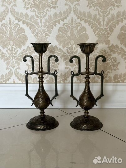 Подсвечник большой бронза СССР