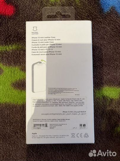 Чехол на iPhone 13 mini кожа Apple new