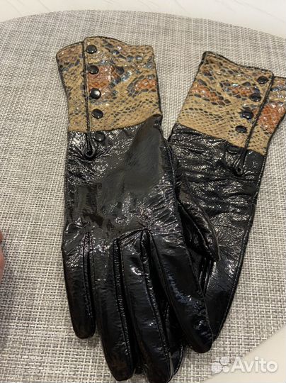 Перчатки лаковые