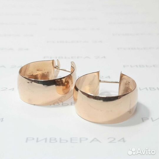 Золотые серьги 500 пробы 4,43 грамм