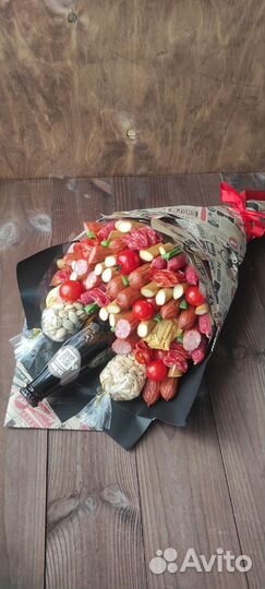 Съедобные букеты для мужчин. Вкусные подарки