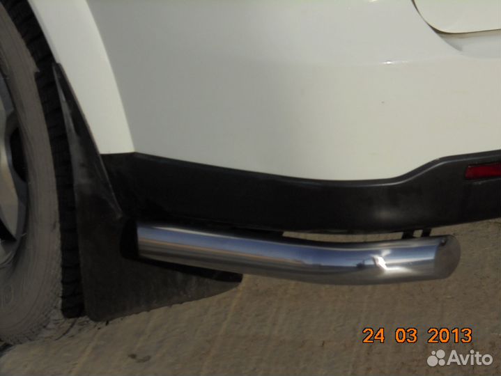 Ssang Yong Kyron 2007 Защита заднего бампера