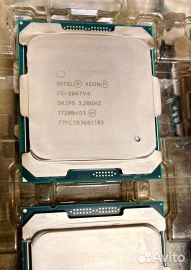 Процессоры Xeon E5-2667v4 8 ядер 3200MHz