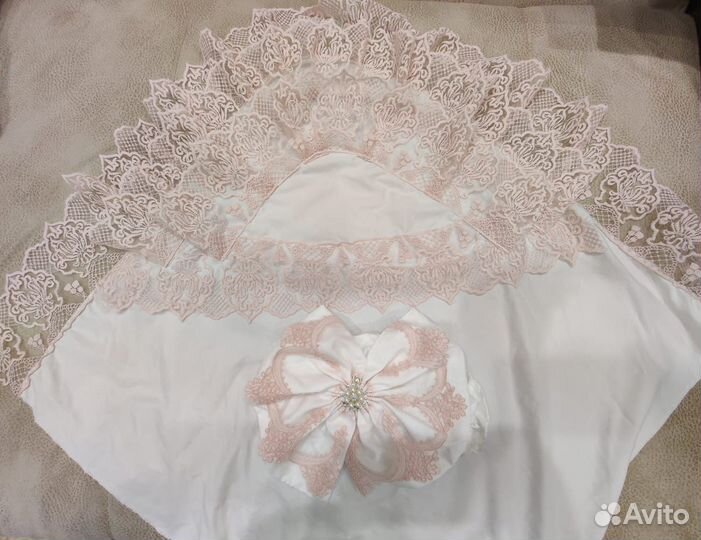 Конверт на выписку зима -весна для девочки 3в1