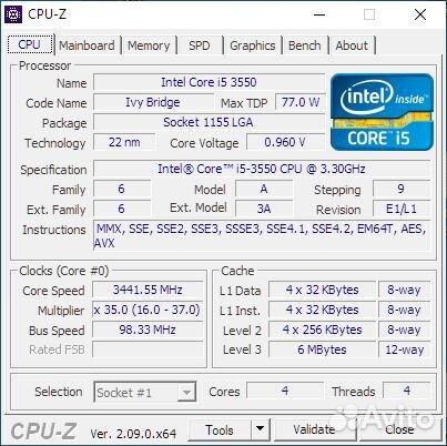 Intel Core i5 3550 (LGA 1155)