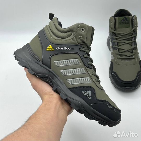 Кроссовки Adidas cloudfoam gore-tex зимние с мехом