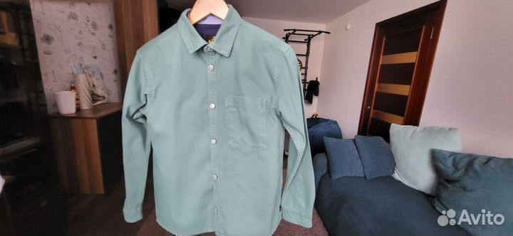 Джинсовая рубашка для мальчика 152