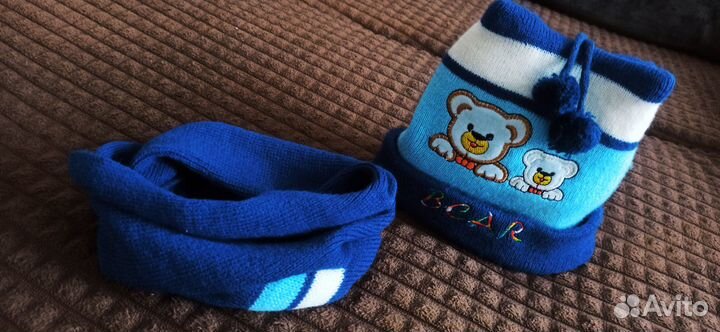 Комплект шапка и шарф