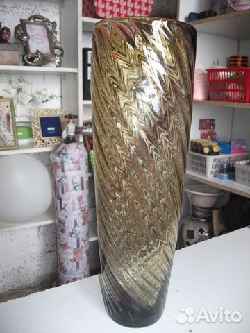 Ваза для цветов стекло 36 см