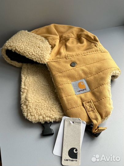 Шапка ушанка carhartt зимняя