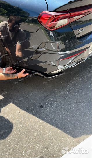 Накладки на задний бампер Kia k5