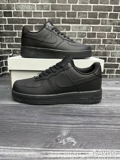 Кроссовки мужские Nike Air Force 1 черные