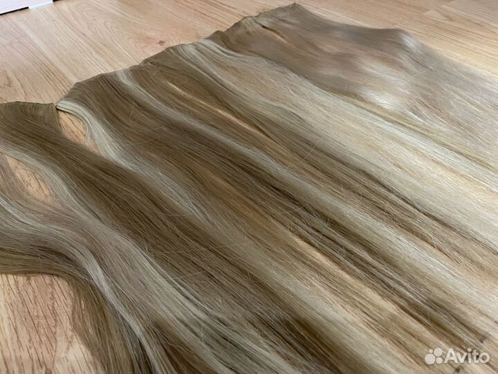 Волосы на заколках