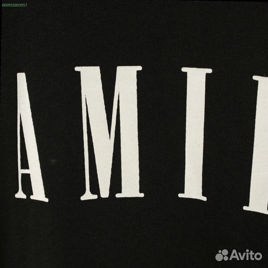 Футболка Amiri 3D logo (Хлопок 100%, Премиум)