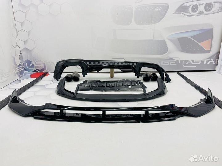 Обвес M perfomance BMW X3М G01 чёрный глянец