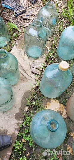 Стеклянные бутыли 10 и 20л