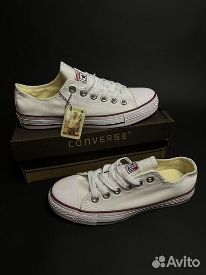 Кеды converse all star белые
