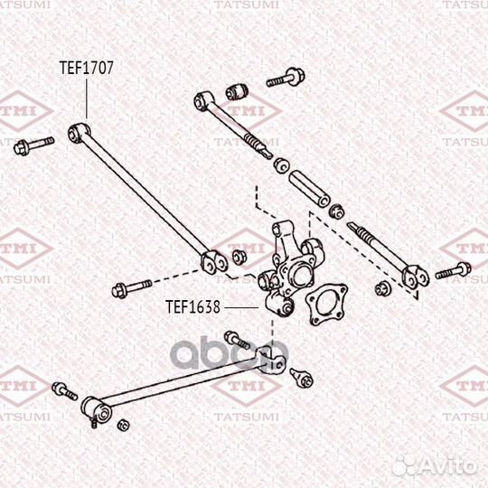 Сайлентблок рычага toyota camry 91- задн.подв