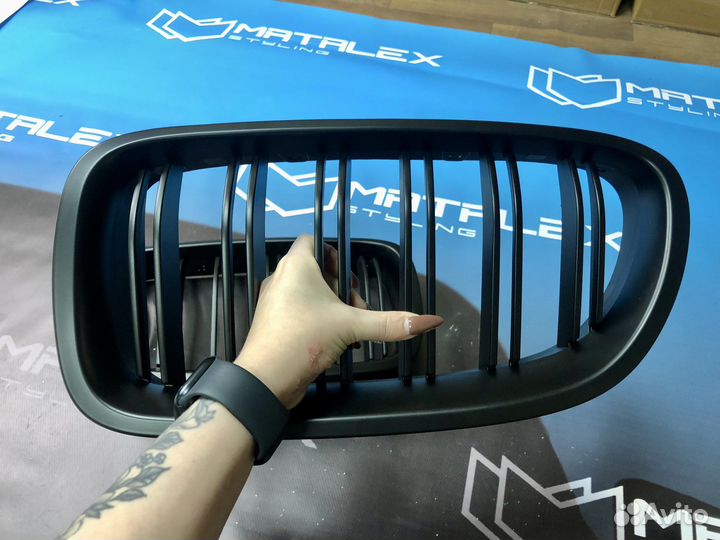 Решетка радиатора BMW F10, матовая