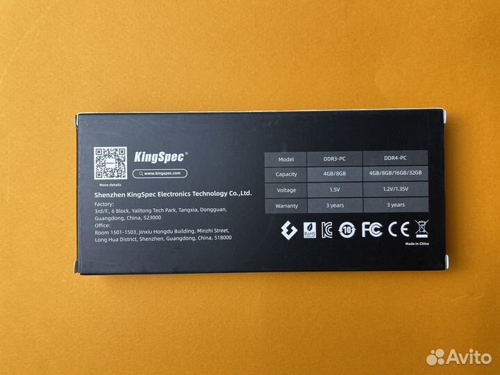 DDR4 16 GB 3200 mhz KingSpec Игровая с RGB подсвет