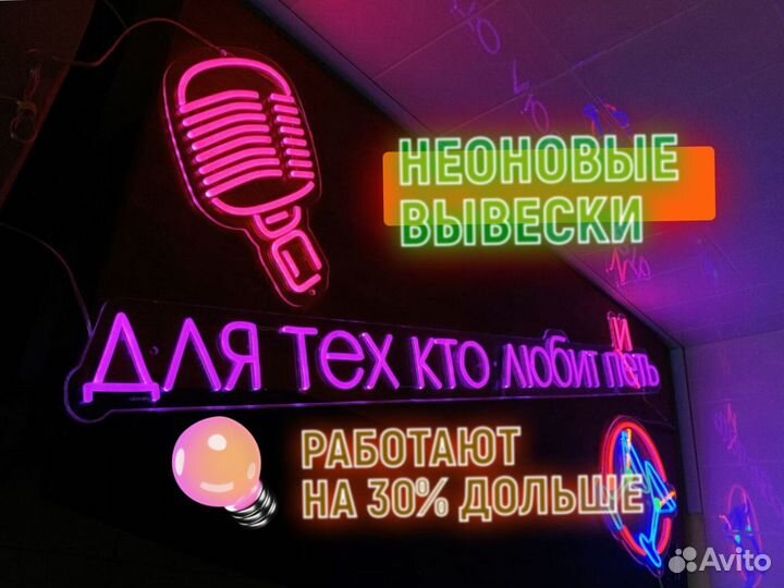 Неоновая вывеска / вывеска кофе / вывеска табак