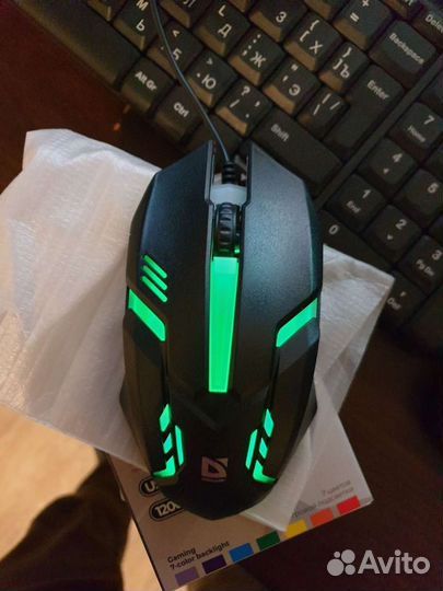 Мышь Defender новая с подсветкой 1200dpi