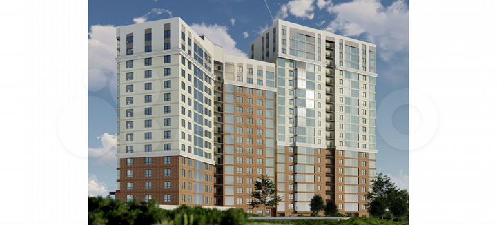 2-к. квартира, 57,2 м², 17/20 эт.